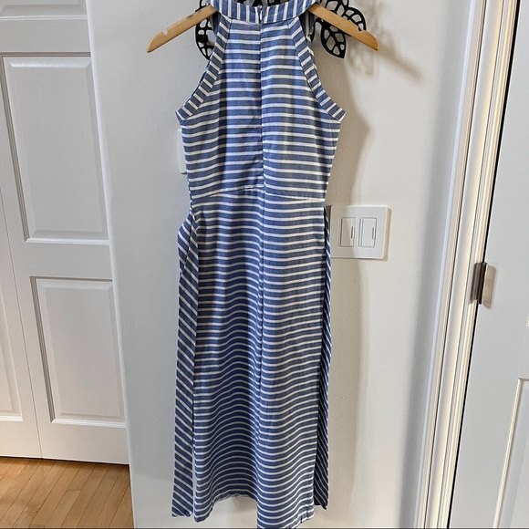 Garlani Eleg Striped Jumpsuit Wide Leg in Blue S - Picture 5 of 11